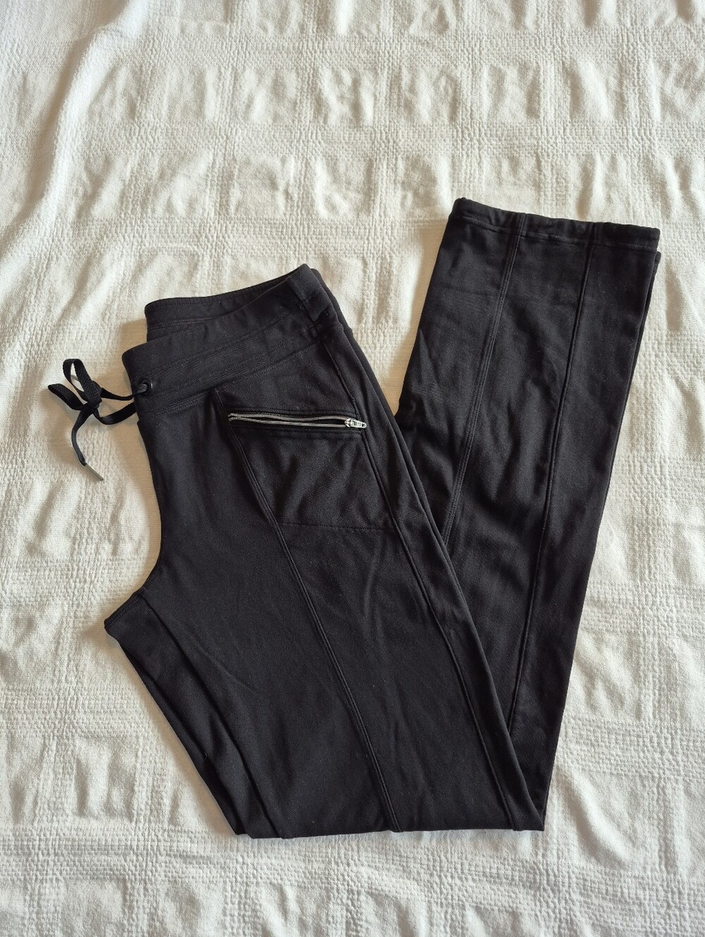 Athleta Metro Slouch Pants women's Small black no fade VGUC